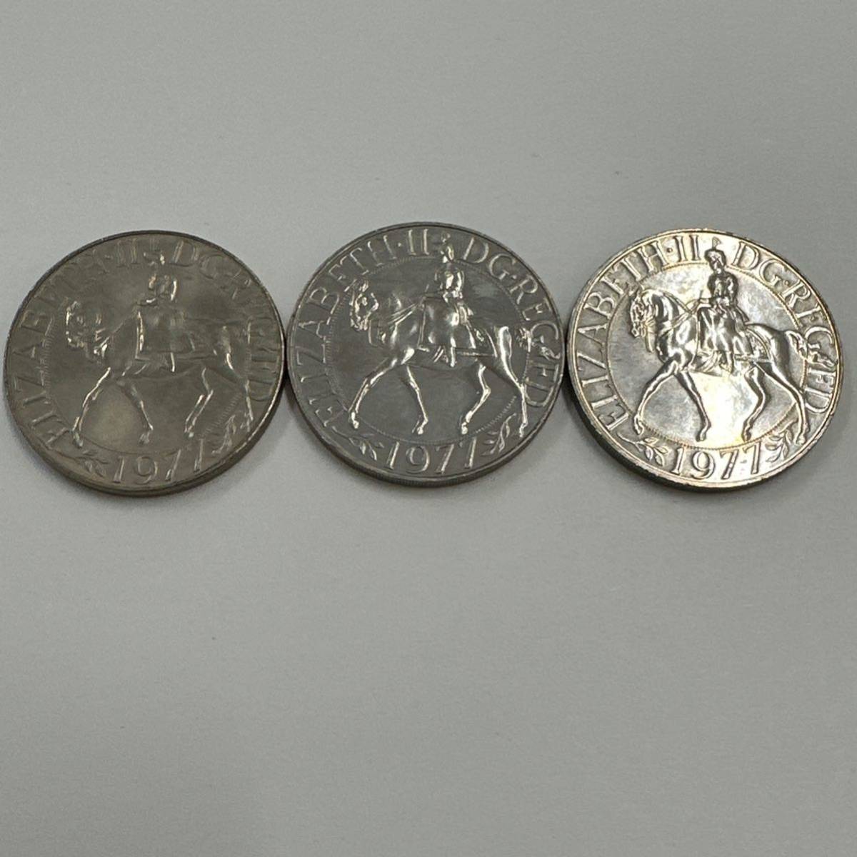 10枚 英国 イギリス 1977年 ブリティッシュ クラウン コイン