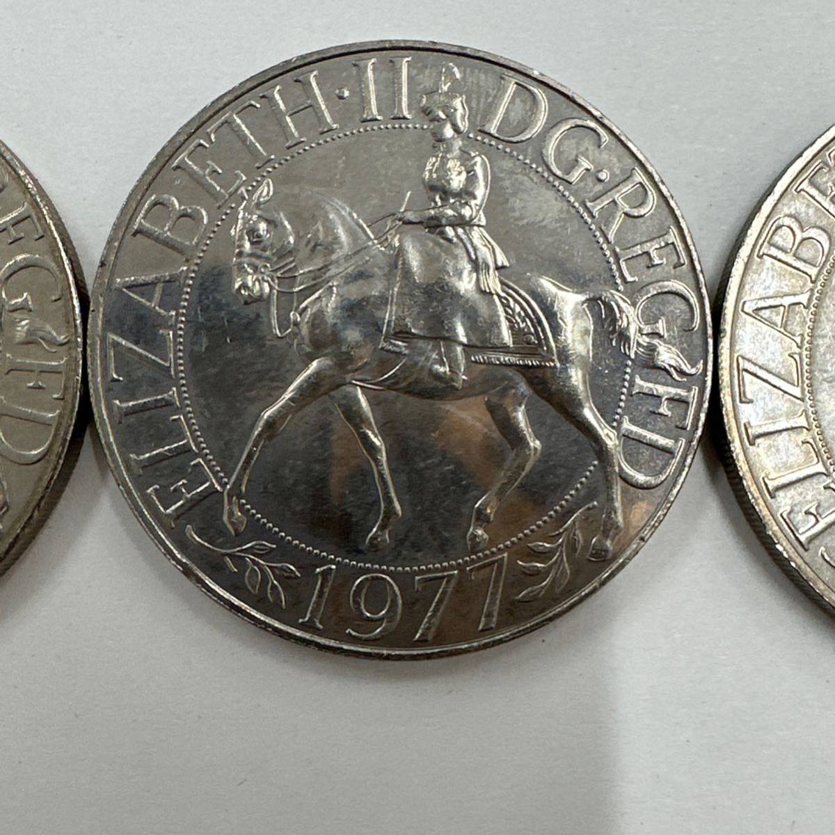 10枚 英国 イギリス 1977年 ブリティッシュ クラウン コイン