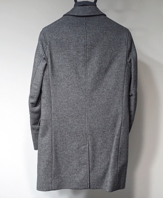 18AW 極 定価12.4万 ヘルノ メンズ パデッドプロテクター付チェスターコート 44 ウール グレー CA0045U(Sサイズ)|売買さ ...