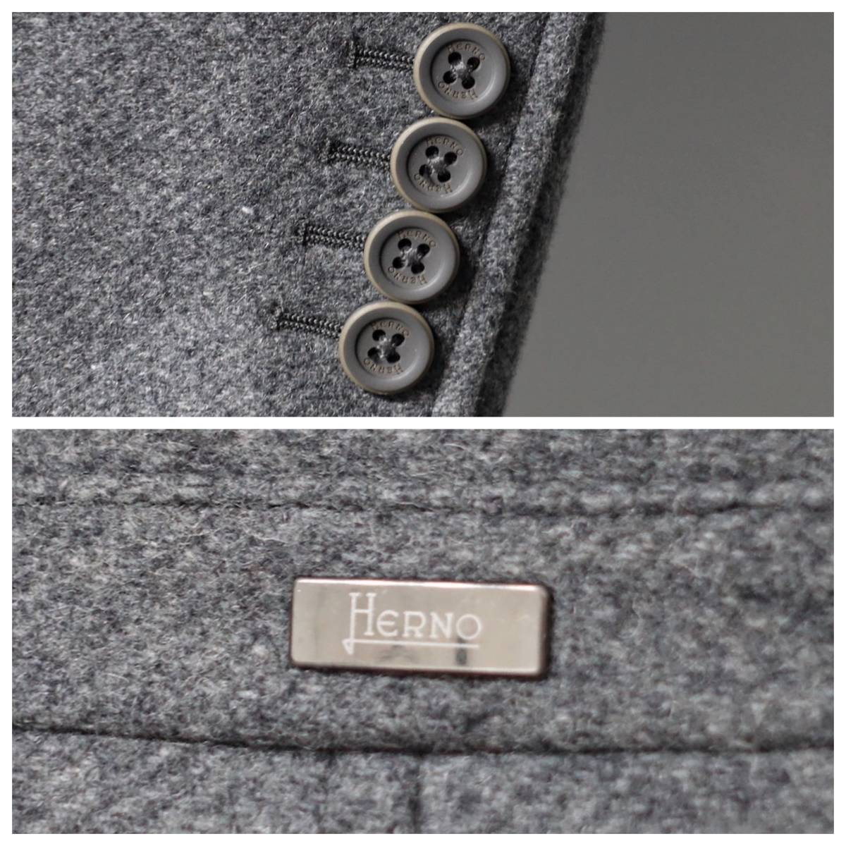 18AW 極 定価12.4万 ヘルノ メンズ パデッドプロテクター付チェスターコート 44 ウール グレー CA0045U(Sサイズ)|売買さ ...