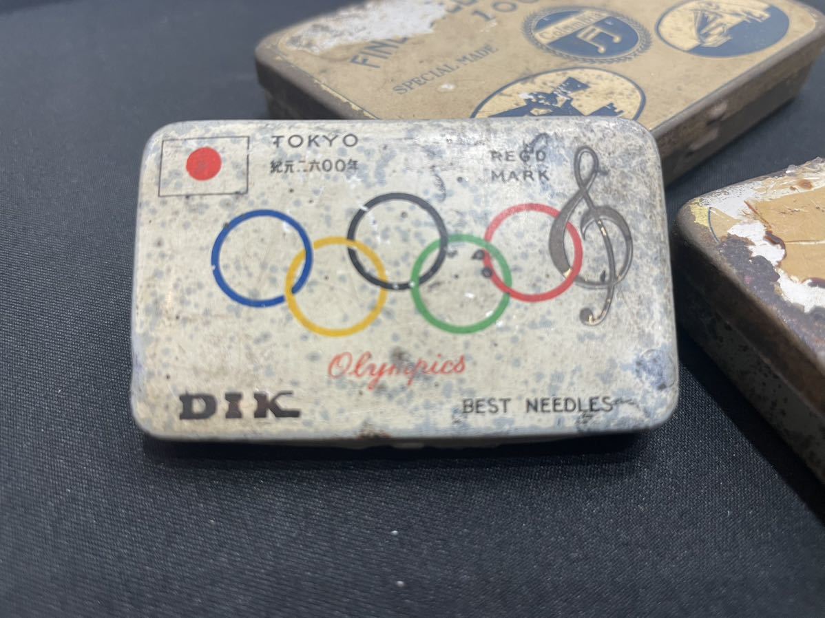 1940年の幻の東京オリンピック記念品　DIK製 蓄音機用針ヴィンテージ　当時物 珍品 戦前 戦時中 当時品 レコード針 蓄音機 東京オリンピック レトロ