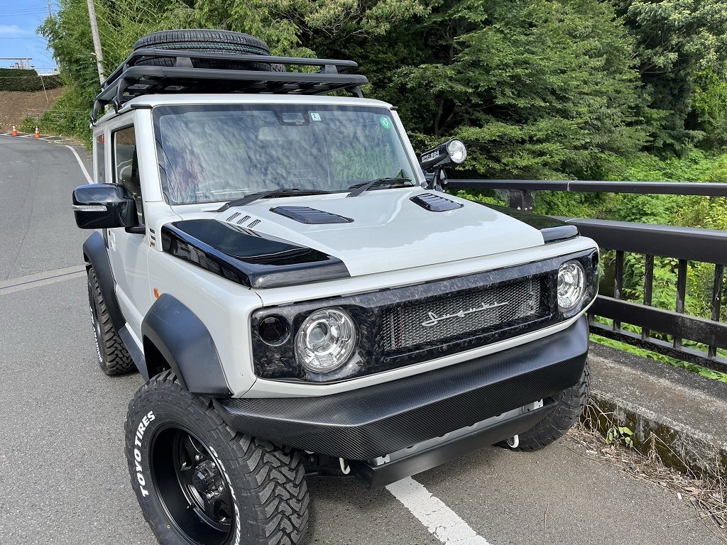 ジムニー ジムニーシエラ カーボンエンジンフード | CARSTYLE JB64W 2026年最新Yahoo!オークション ボンネットの グリル （ジムニーJB64&frasl;JB74）｜RV4 スラッシュボンネット カーボン JB74 JB64 ジムニー[JB64W]&frasl;ジムニーシエラ[JB74W 新型JIMNY⁄JB64に