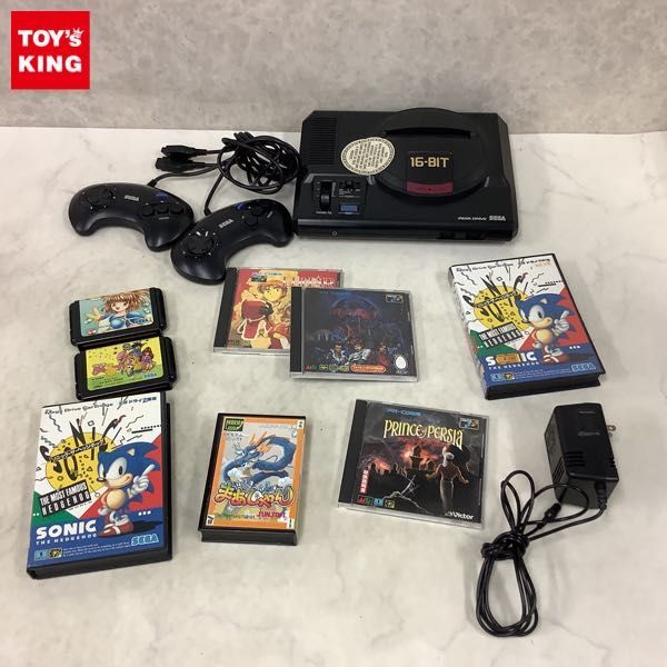 大得価，正規品 1円〜 訳あり メガドライブ 本体 ソフト ソニック ザ ヘッジホッグ メガCD プリンス オブ ペルシャ 他(その他)｜売買されたオークション情報、yahooの商品情報をアーカイブ公開 - オークファン その他