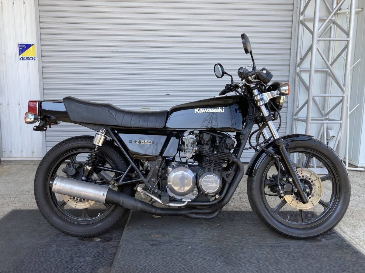 Z550(KZ550B)黒37813 KAWASAKI 程度良好!エンジン実働!現状販売.Z550FX