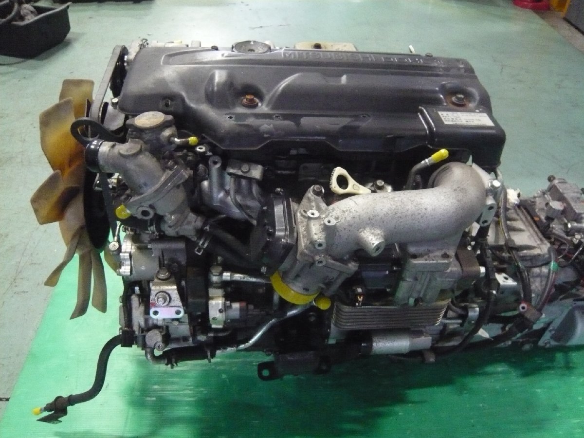 キャンター FB70B 純正 エンジン ミッション セット 動画あり 4M42 2AT1 5速マニュアル ECU 保障付き Guaranteed Sales 32982 3D34