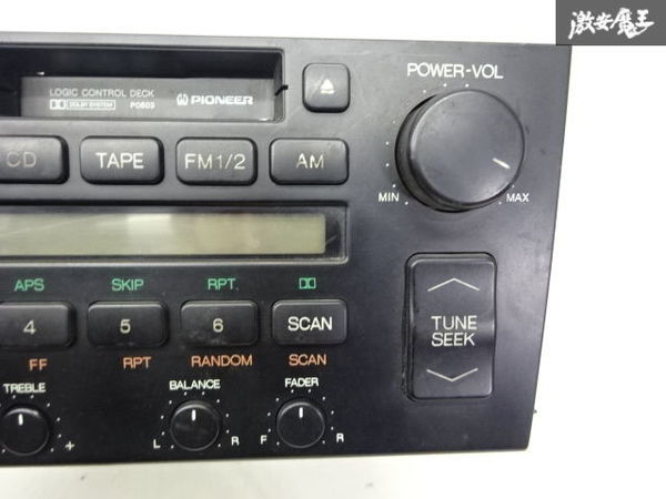 保証付! トヨタ純正 UCF10 UCF11 セルシオ カセット テープ デッキ 