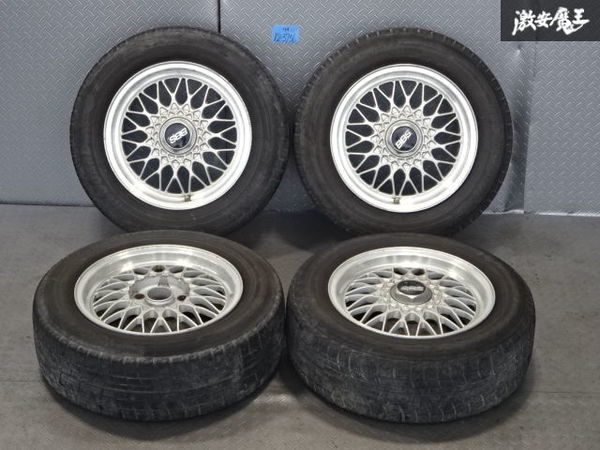 ●BBS RG 15インチ 6.5J +40 PCD114.3 +40 ハブ径約57mm 195/65R15 ホイール 4本 シルビア スカイライン ローレル