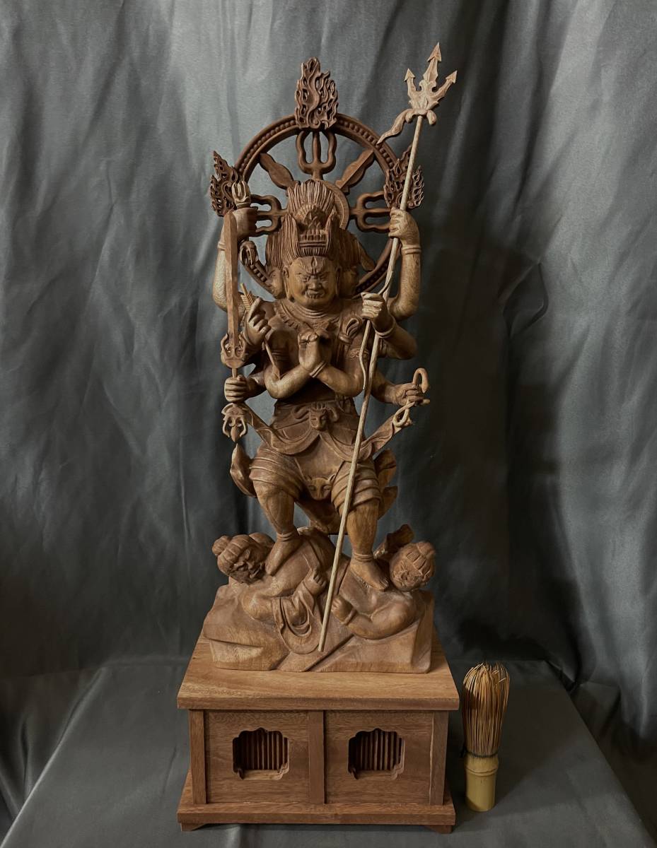 井波彫刻 仏教工芸品 - Yahoo!オークション 総楠製 極上彫 古美術 仏教
