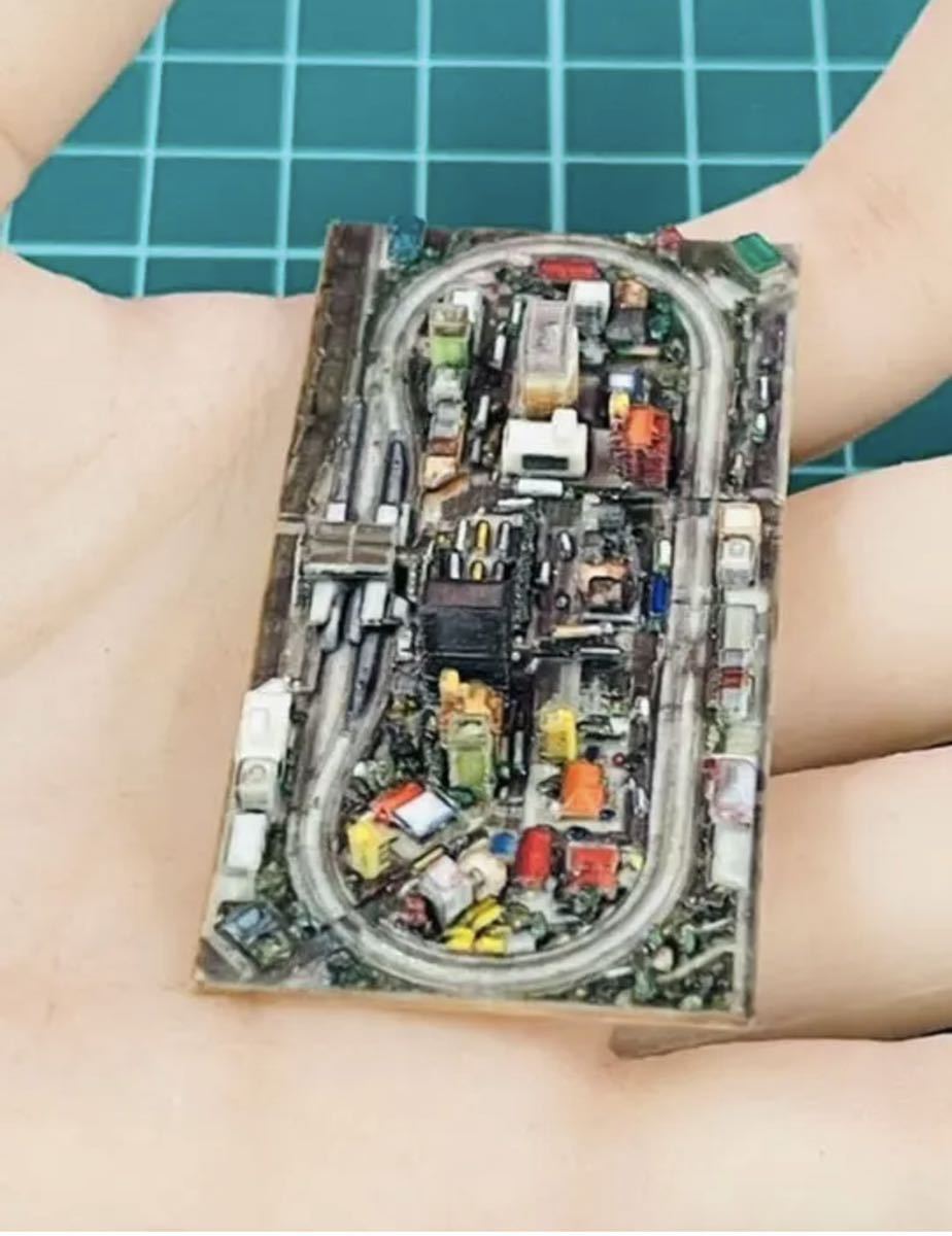 ミニチュア☆ミニミニ鉄道模型☆1/64に☆フィギュアに☆ジオラマ☆N