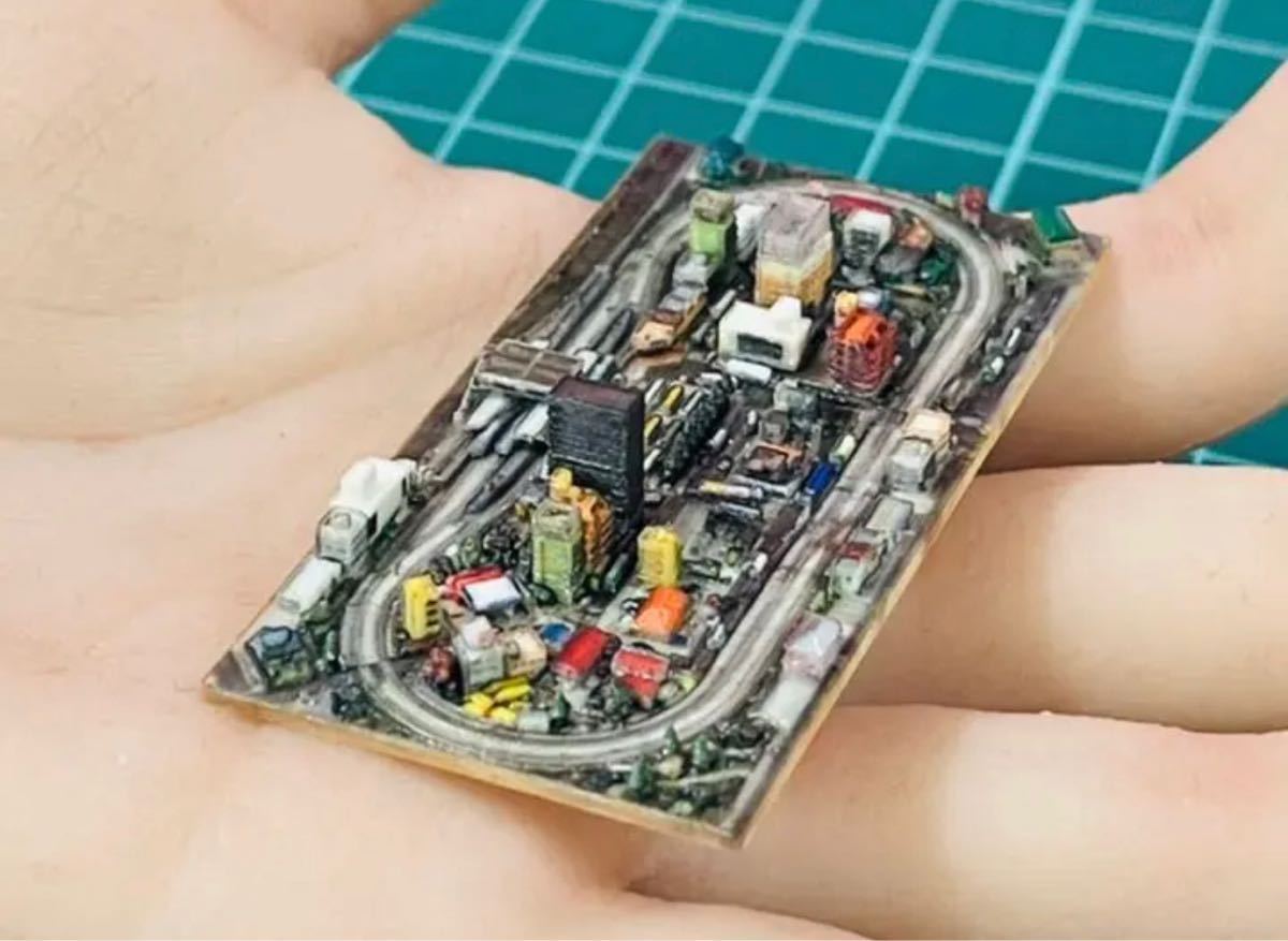 ミニチュア☆ミニミニ鉄道模型☆1/64に☆フィギュアに☆ジオラマ☆N