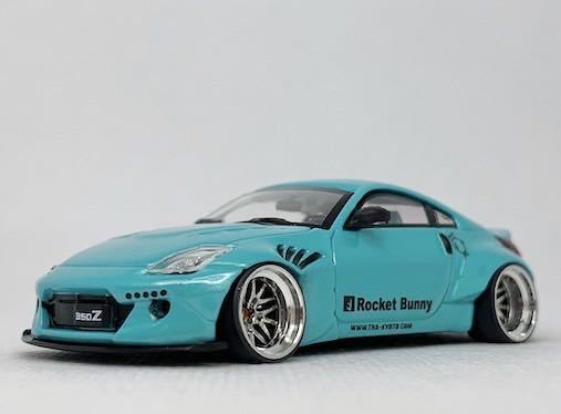 TIMEMICRO 1/64(改) ロケットバニー 350Z アルミ深リム ティファニー 