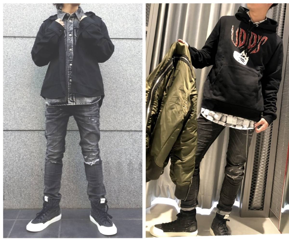 定価25,300円DIESELディーゼルS-ASTICO MID ZIPサイドジップダメージ 