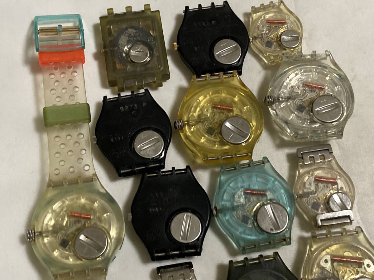 ア*ン様 スウォッチ　Swatch 15本まとめ売り　自動巻きあり Swatch スウォッチ いろいろ15点セット ジャンク Yahoo!オークション