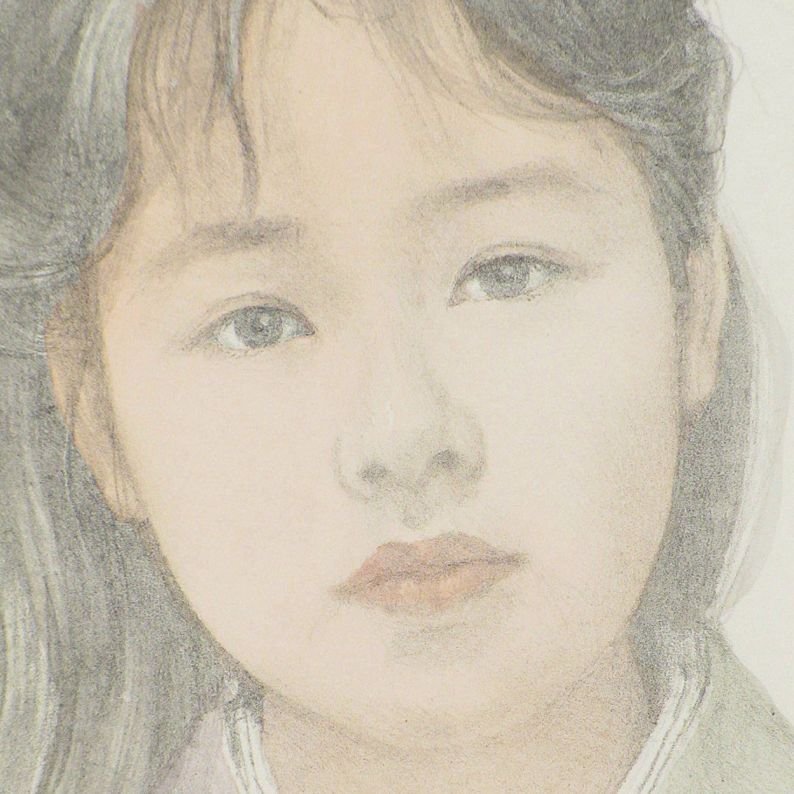 藤井勉 「着物の少女」 額装20号 33部限定 直筆サイン 思う存分