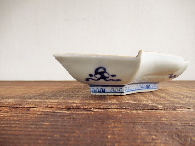染付 | 古伊万里 伊万里 山水文 古 山水図 高さ5cm 大角皿（