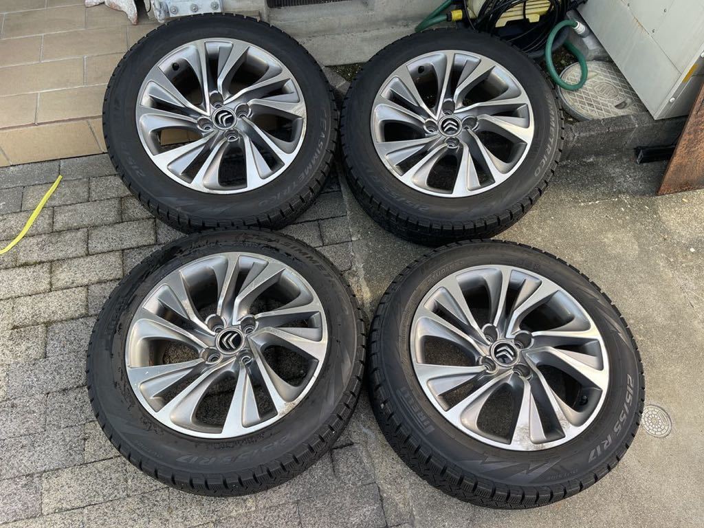 【全国無料，低価】 スタッドレスタイヤ シトロエンDS4 C4 215/55/R17 7.5J プジョー ピレリ アシンメトリコ(スタッドレスタイヤ)｜売買されたオークション情報、yahooの商品情報をアーカイブ公開 - オークファン 4穴