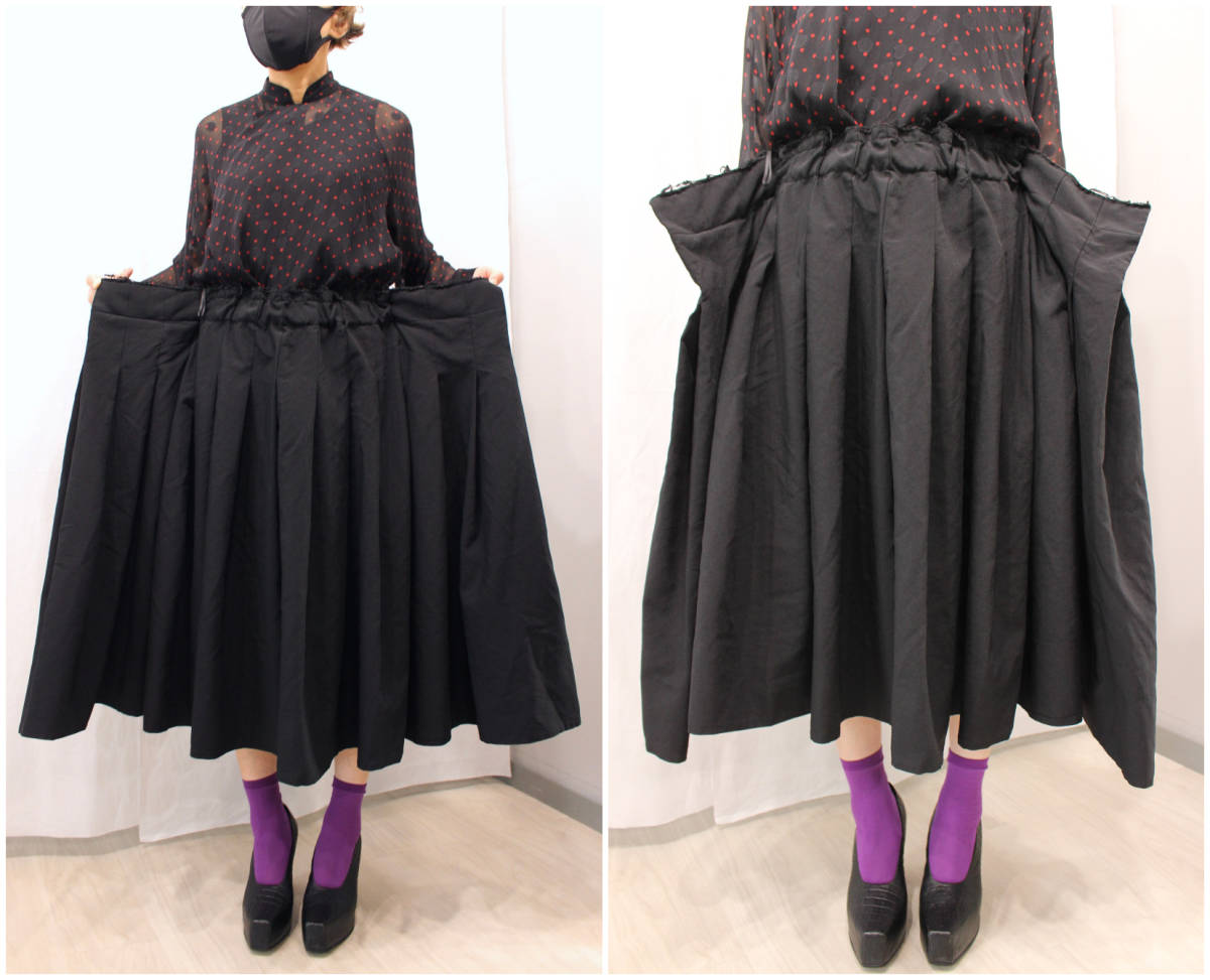 2019ss/BLACK COMME des GARCONS/ボリュームスカート/エステル/黒/ブラックコムデギャルソン des COMME | — eye_C GARCONS（ワンピース）のフリマアイテム一覧