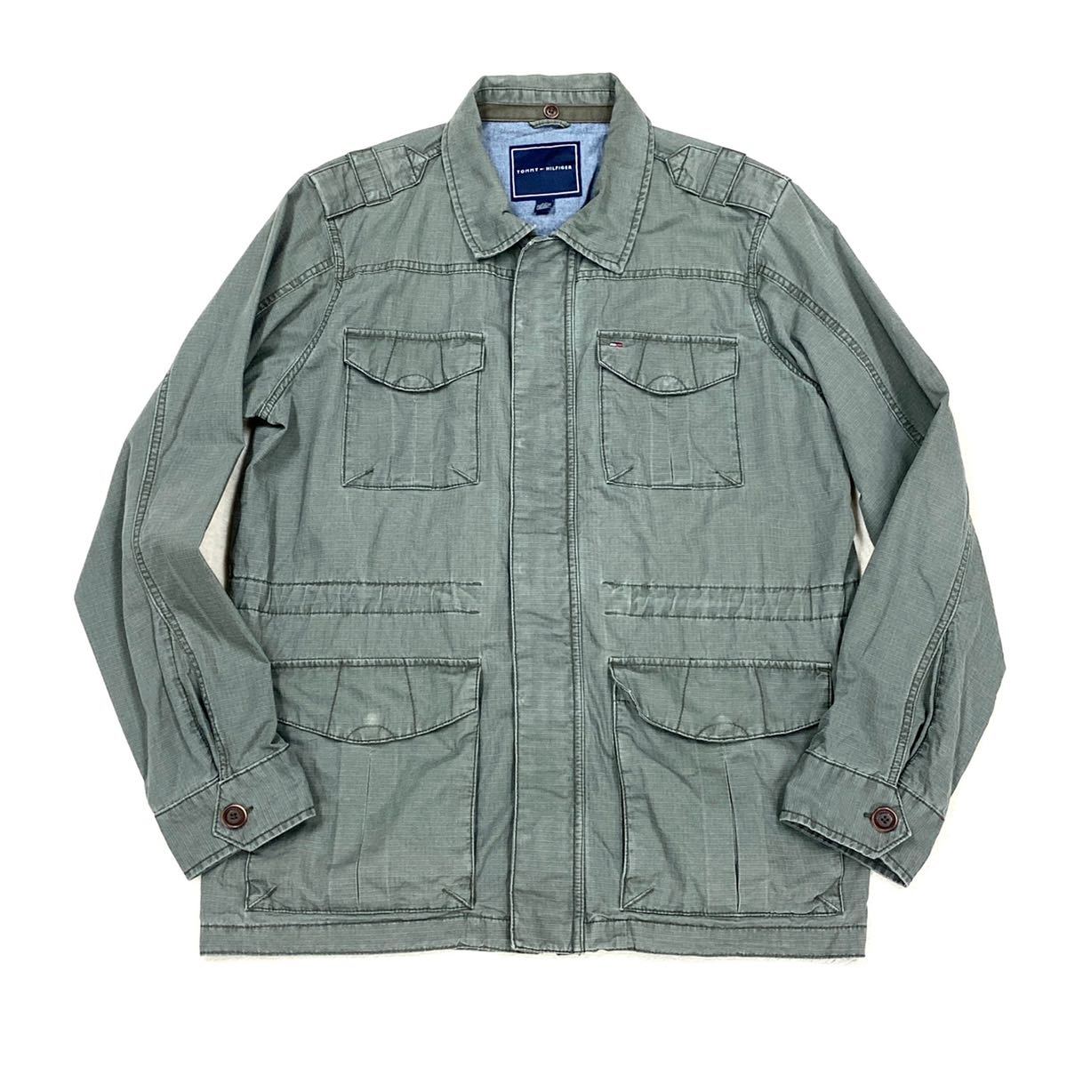 Q885 美品 TOMMY HILFIGER トミーヒルフィガー 刻印ボタン M-65 