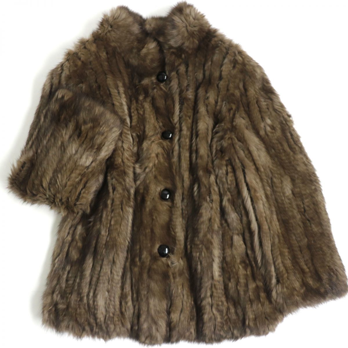 品質保証，新作 VISCARDI ビスカルディ SABLE ロシアンセーブル&times;シルク100% リバーシブル 本毛皮コート ブラック&times;ブラウン F 艶やか 柔らか(セーブル)｜売買されたオークション情報、yahooの商品情報をア セーブル