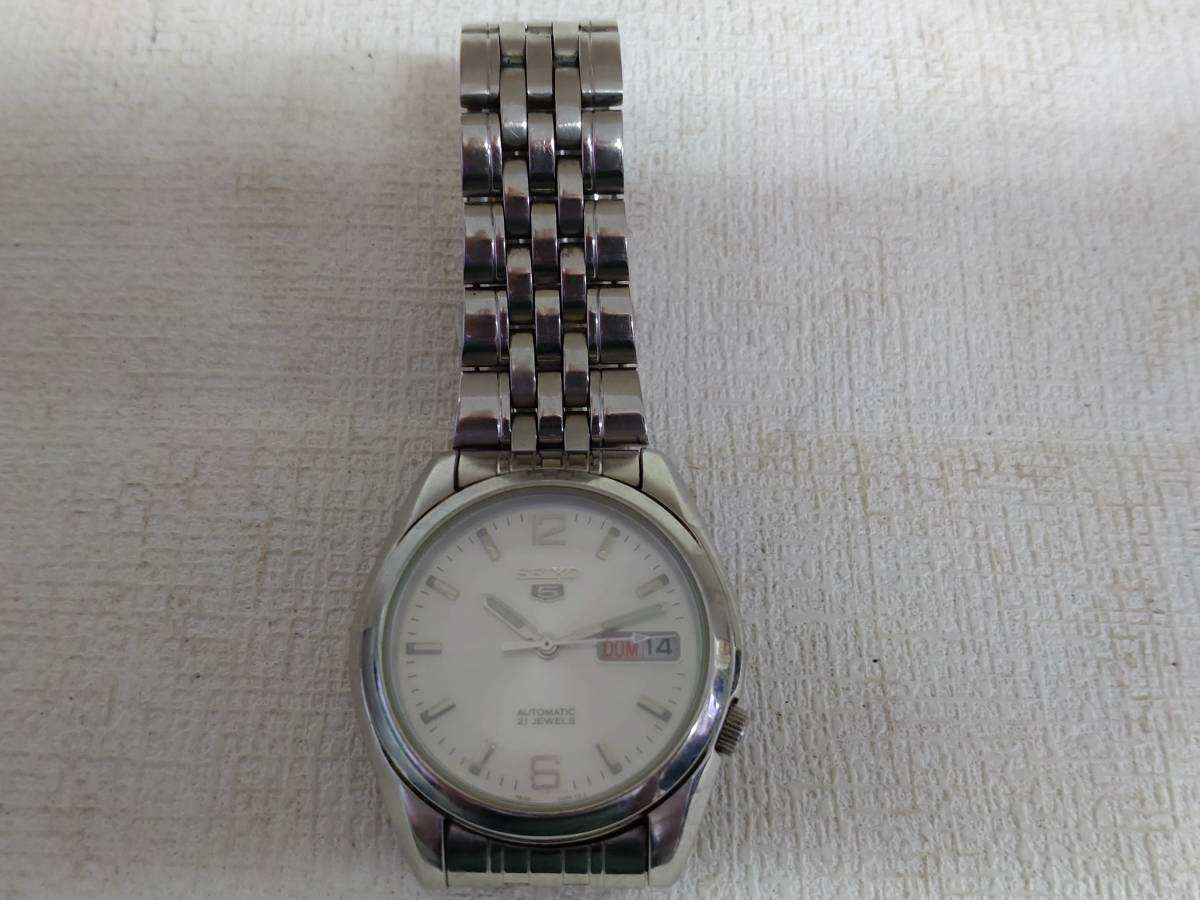 09】SEIKO 5 AUTOMATIC 7S26-01V0 メンズ 腕時計 裏スケルトン 