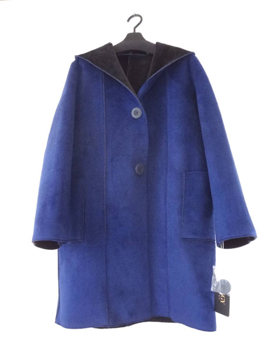 銀座マギー ネイビー 紺 フーデットコート M～L - MAGGY コートの通販 