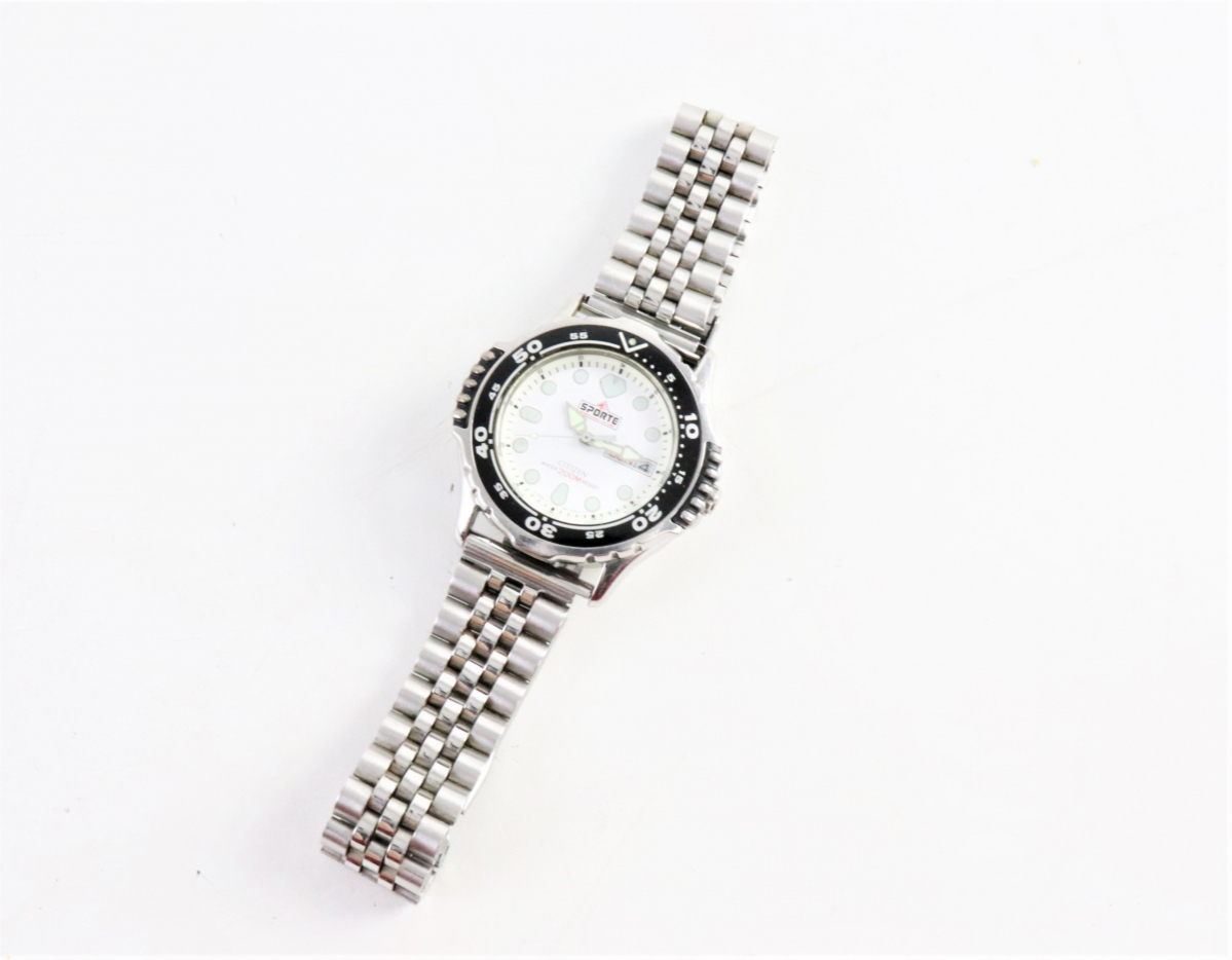 稼働品】CITIZEN CN-4-S ECO SPORTR シチズン エコドライブ メンズ 