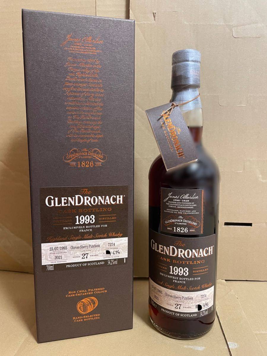 グレンドロナック 1993 27年 オロロソシェリーパンチョン glendronach 