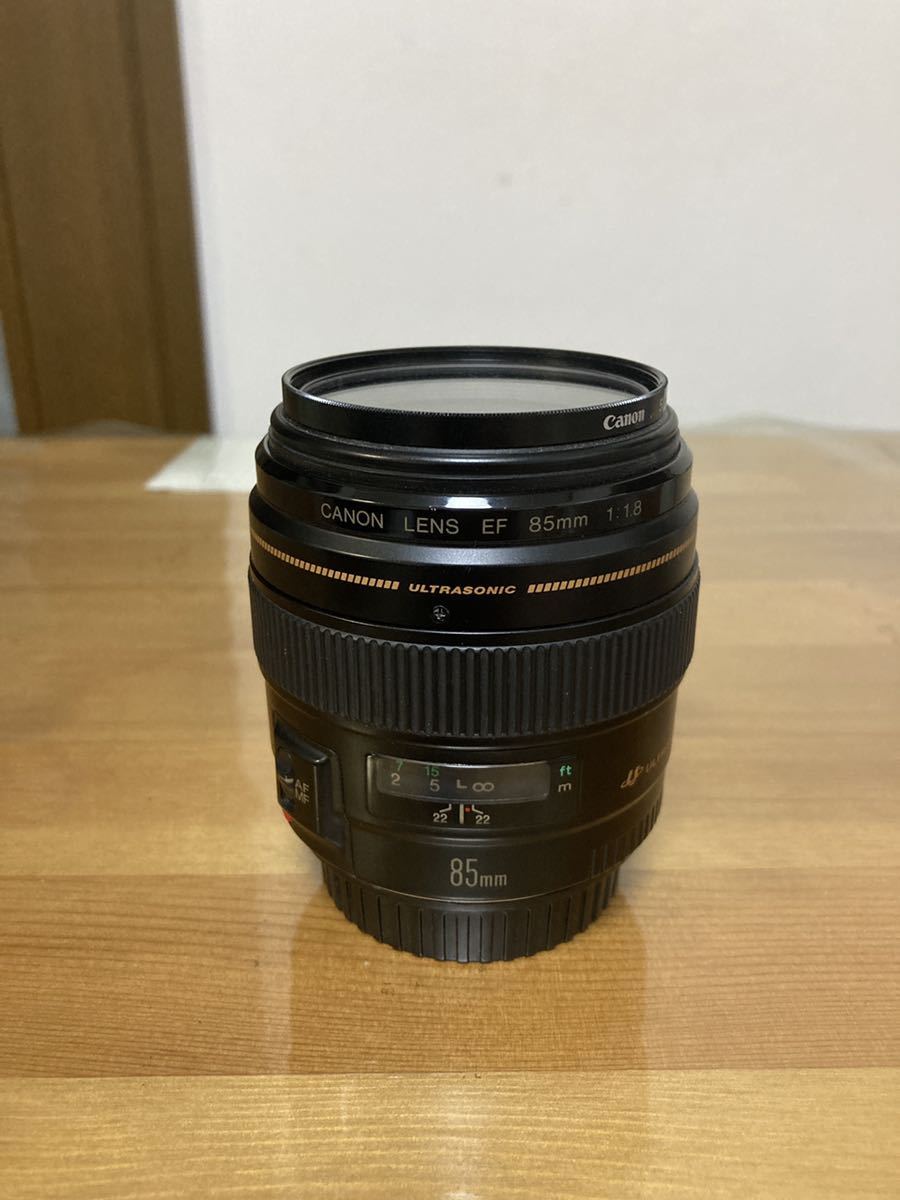 canon 85mm 1.8単焦点 キャノン レンズフード付き CANONキャノンEF85mmF1