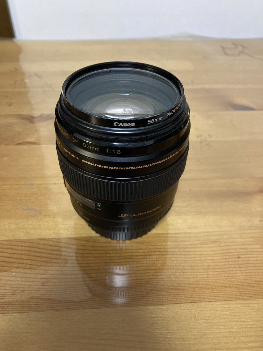 canon 85mm 1.8単焦点 キャノン レンズフード付き CANONキャノンEF85mmF1