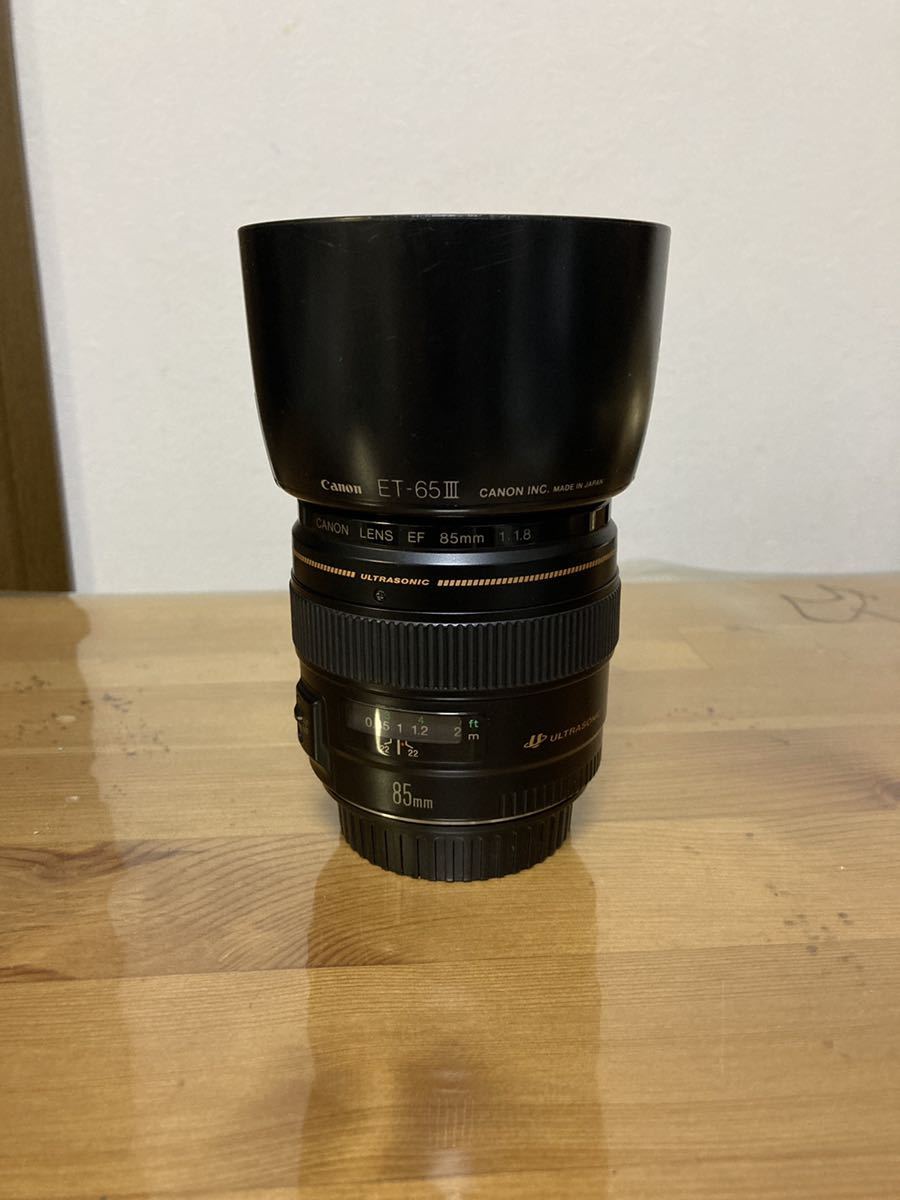 canon 85mm 1.8単焦点 キャノン レンズフード付き CANONキャノンEF85mmF1