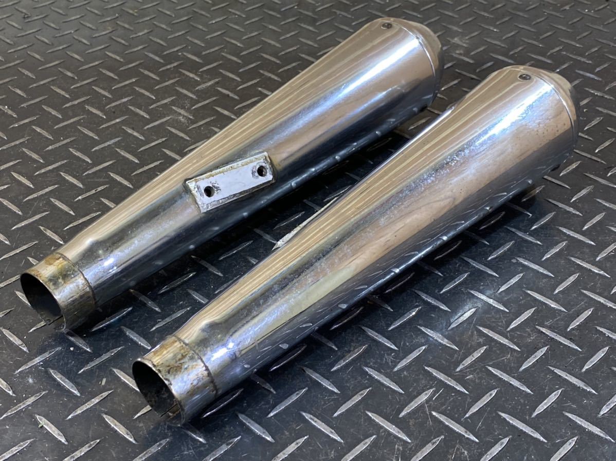 ☆BMW R100RS?R100?R60?R75?R80?R90?R100?☆リバースコーン マフラー サイレンサー ショート☆左右☆