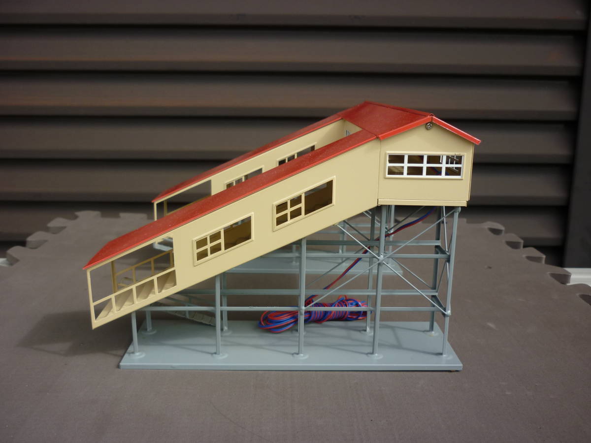 跨線橋 エンドウ HOゲージ （HOゲージストラクチャー）(金属製 駅舎