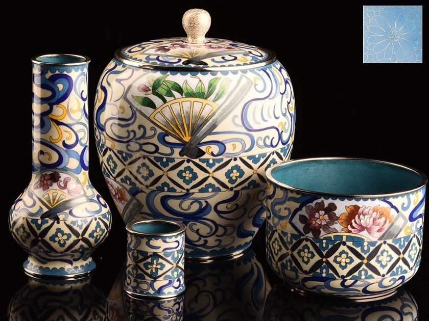  流 茶道具 七宝花文皆具 箱付 KI019(花器)｜売買されたオークション情報、yahooの商品情報をアーカイブ公開 - オークファン 花器