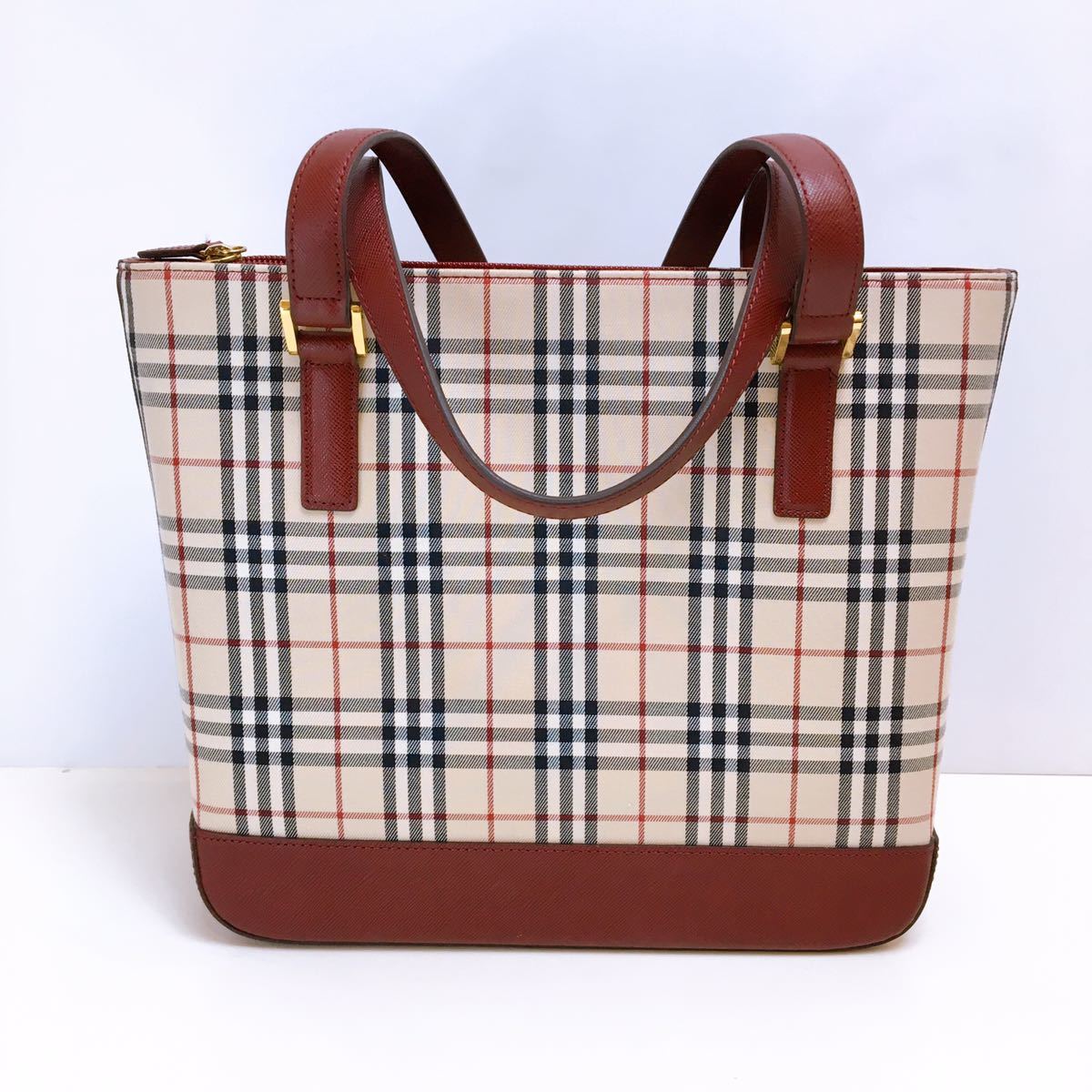 25【美品】BURBERRY バーバリー ノバチェック トートバッグ 25【美品】BURBERRY バーバリー ノバチェック トートバッグ