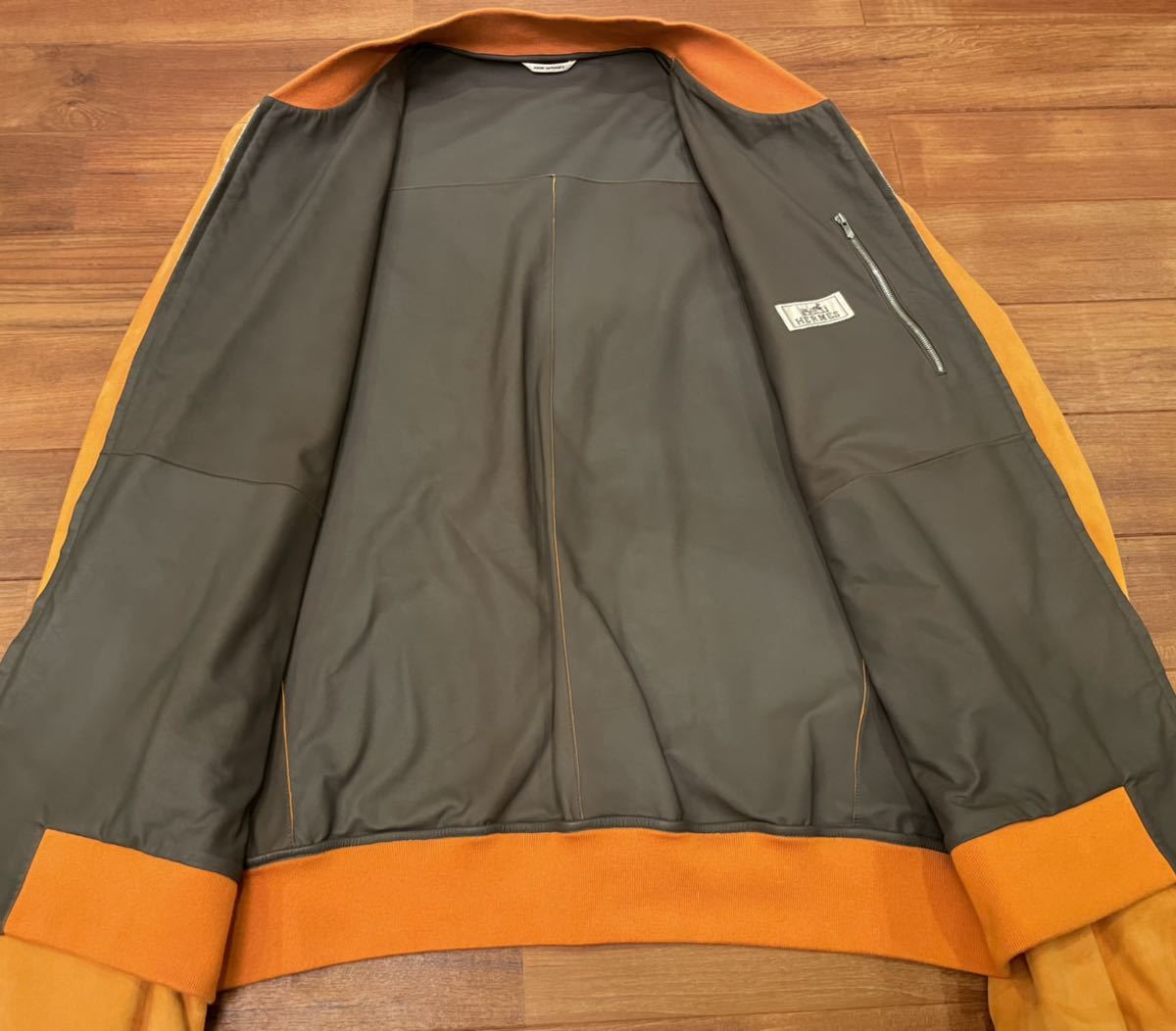 国内正規品！HERMES エルメス レザージャケット ブルゾン スエード 