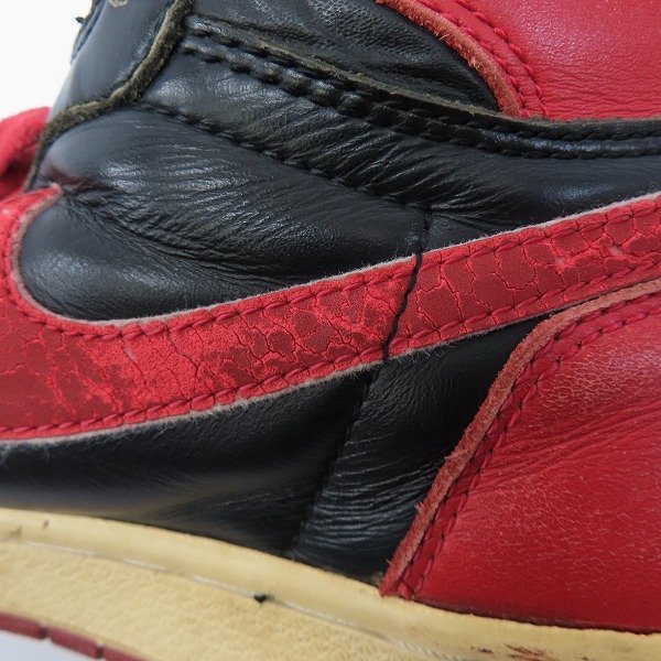 観賞用】NIKE/ナイキ AIR JORDAN 1/エアジョーダン1 94年復刻 ブレッド  