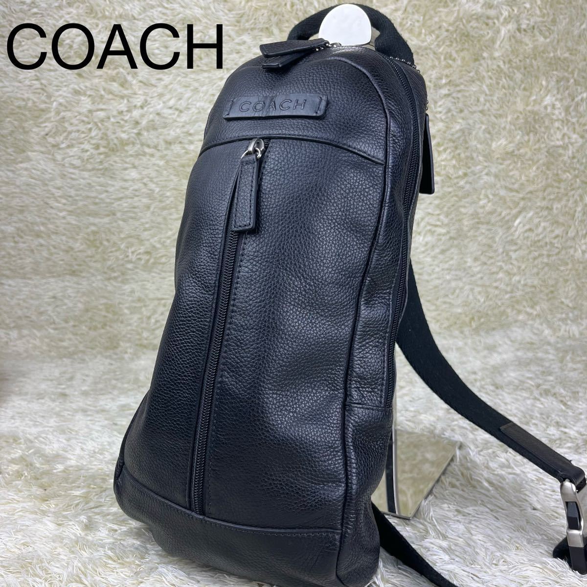 美品 ✨美品✨COACH コーチ ボディバッグ ヘリテージ オールレザー 