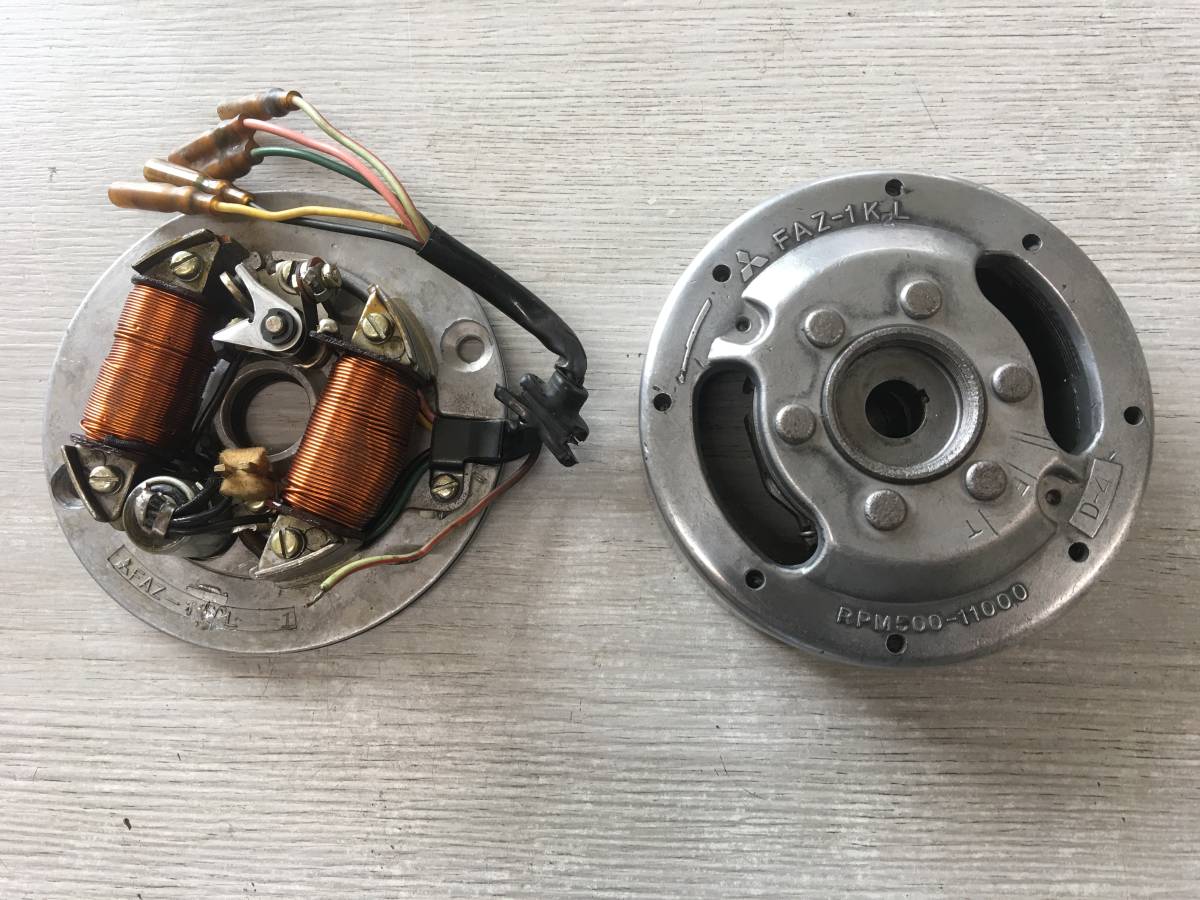 美品モンキー6V純正ジェネレーターフライホイール　希少 ☆当時物絶版部品 純正 6V ダブル進角付 フライホイール