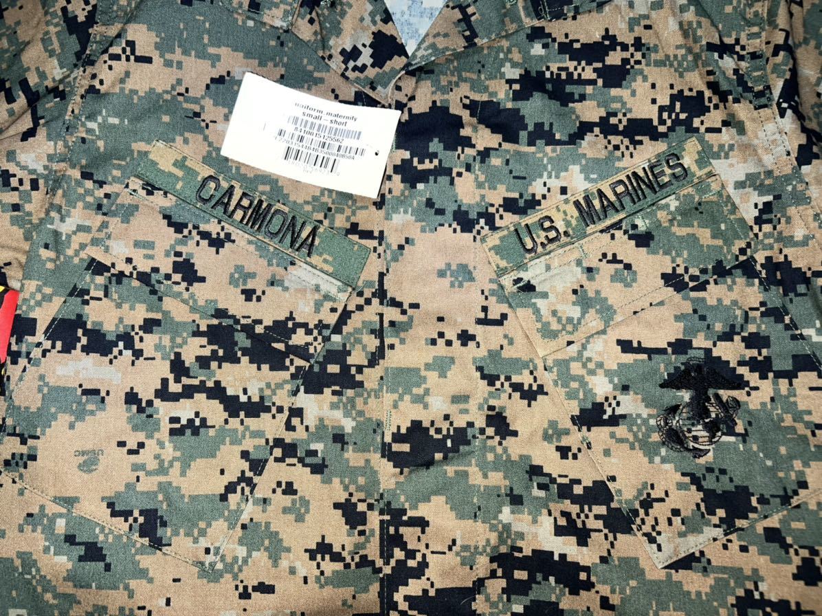 新品未使用　タグ付き　made in USA USMC デジタルマーパッドウッドランド ジャケット　SMALL-SHORT