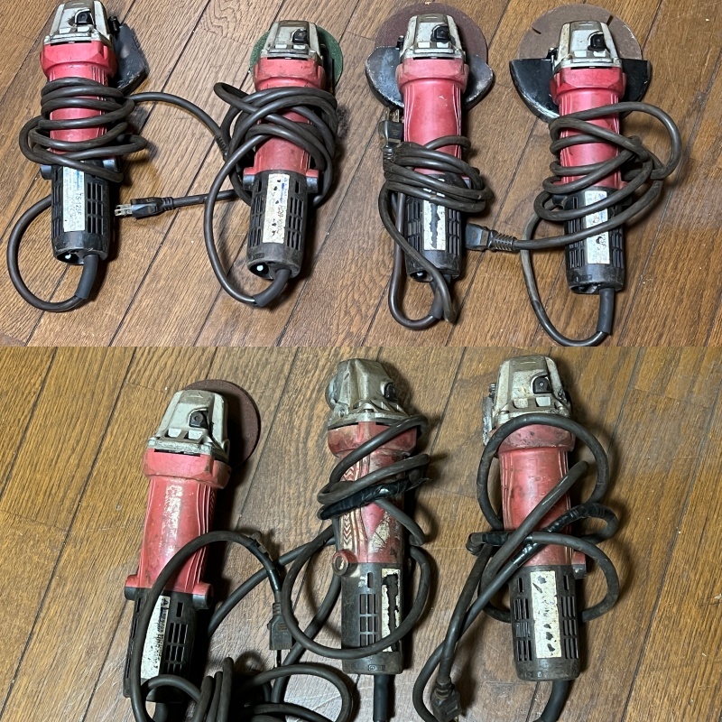 低価，SALE 7本 ジャンク 動作確認無し 破損含む 富士製砥 電気ディスクグラインダー 型番不明 HDR-1000 TS-125F など いろいろ 赤 工具 切断 研磨(ディスクグラインダー)｜売買されたオークション情報、yahoo ディスクグラインダー