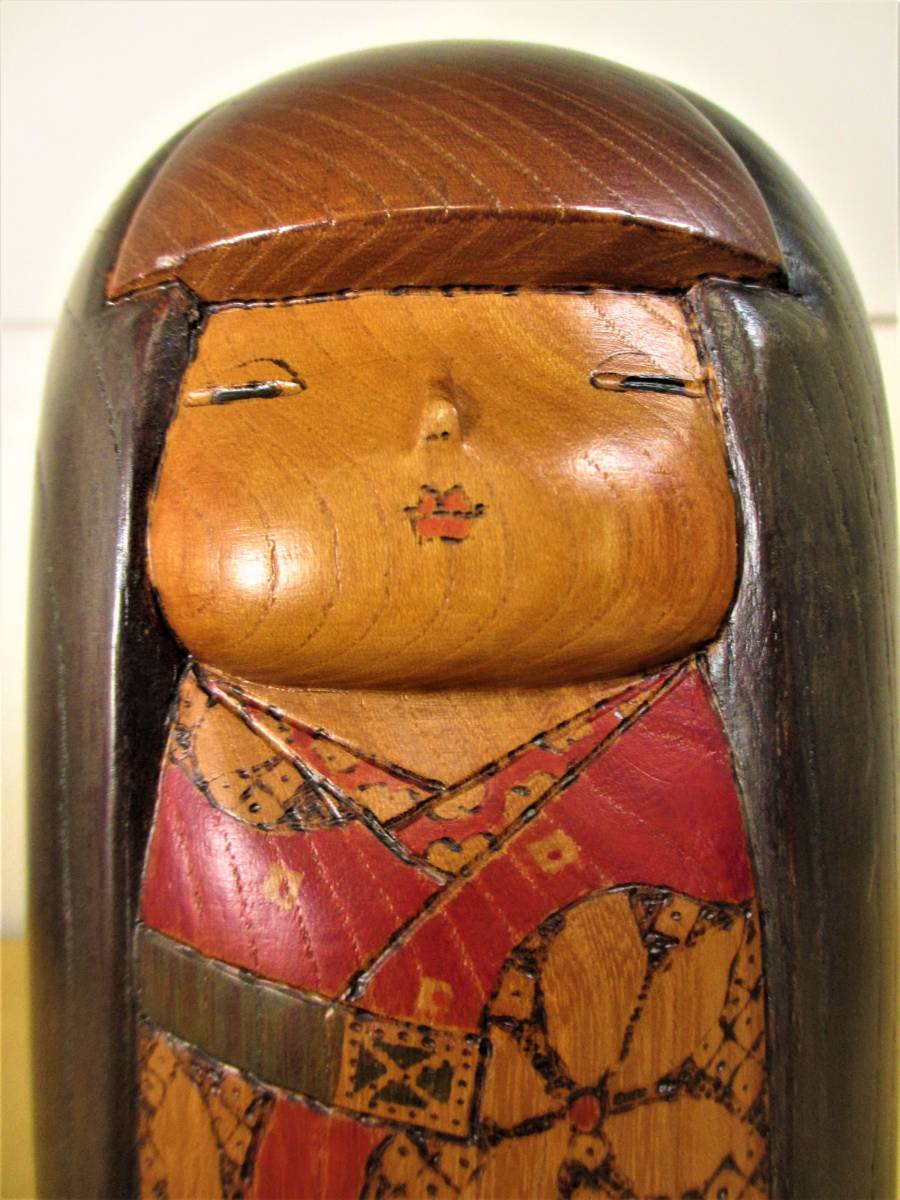 ☆ 創作こけし 加藤龍雄 「花衣」 内閣総理大臣賞受賞作家＊黄綬褒章