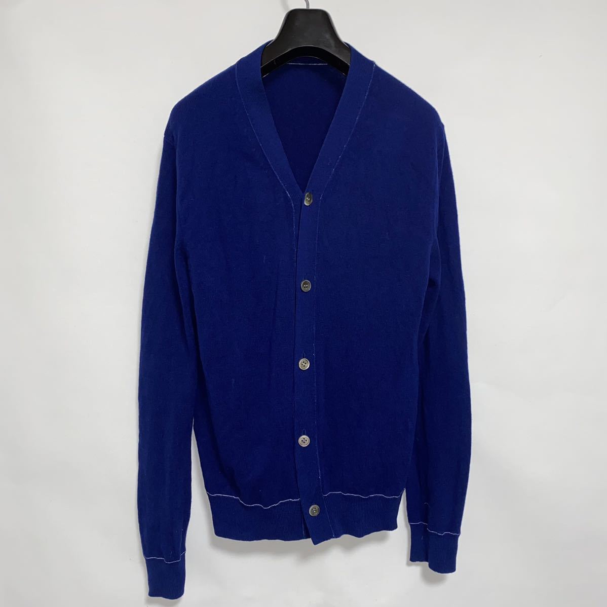  アーカイブ COMME des GARCONS AD 2000 製品染め ステッチ ウール カーディガン ニット ネイビー コムデギャルソン wool(カーディガン)｜売買されたオークション情報、yahooの商品情報をアーカイブ公 カーディガン