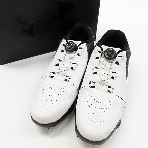 激安大特価，100%新品 1円 UNDER ARMOUR アンダーアーマー 3020802-100 ゴルフシューズ Spieth 2 BOA ホワイト系 30 240001640988(29.0cm以上)｜売買されたオークション情報、yahooの商品情報をアーカイブ公開 - オークファン 29.0cm以上