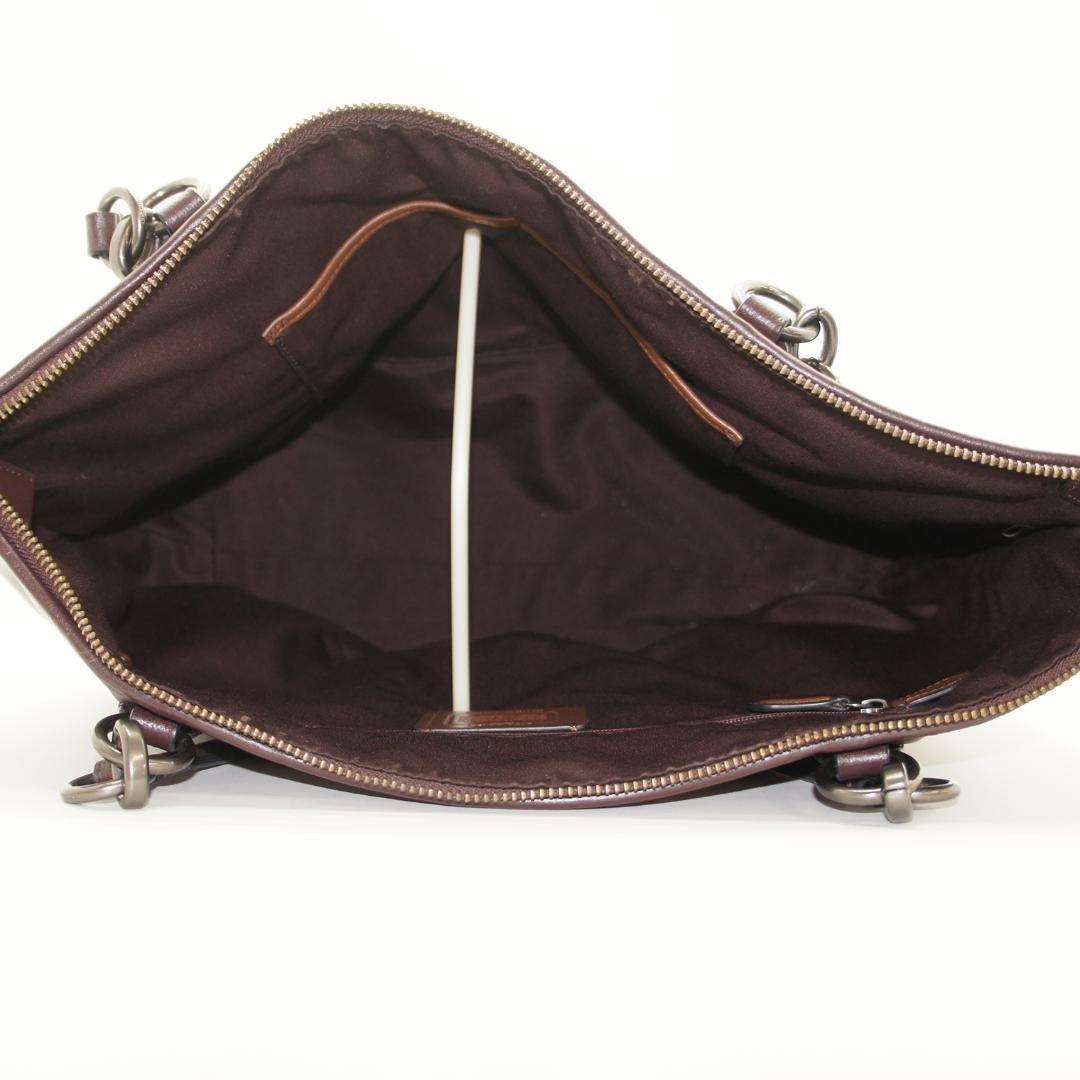 COACH コーチ F57246 トートバッグ ワインレッド A4収納可