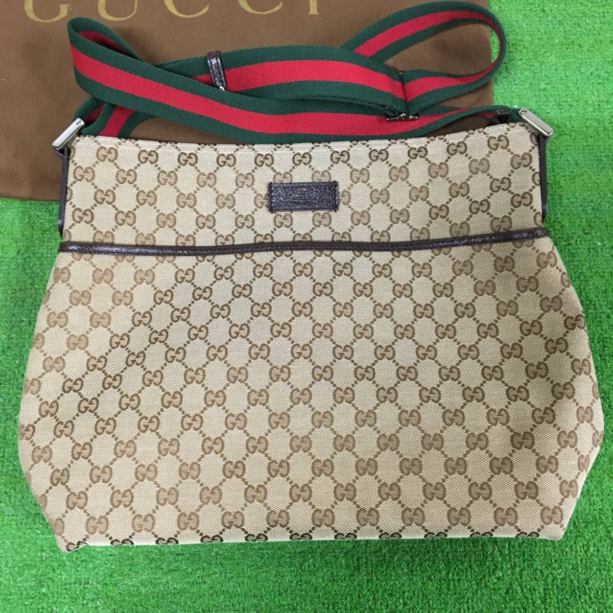GUCCI グッチGGモノグラム キャンバス シェリーライン ショルダー