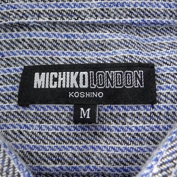ミチコロンドン ストライプ 新品 ジャズネップ フランネル シャツ 秋冬 WARM LONDON アウトレットMICHIKO LL 暖色系 Studios(Acne)◇FA-UX-SHIR000015&frasl;フェイスパッチ&frasl;長袖シャツ&frasl;S Acne ミチコロンドンコシノ NIKKEI