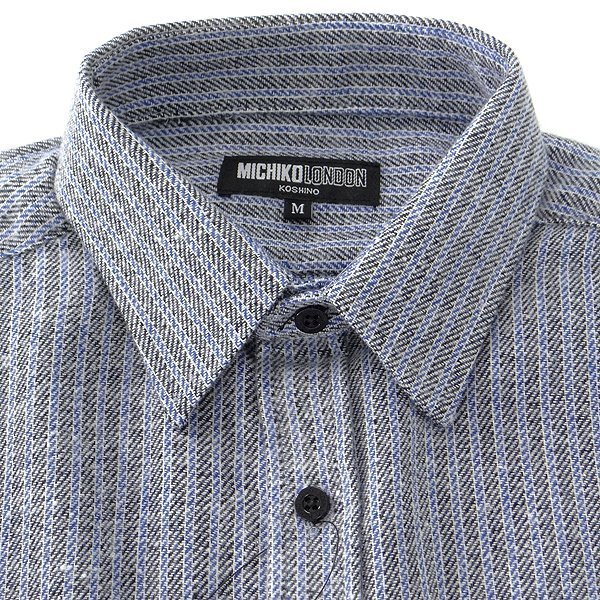 ミチコロンドン ストライプ 新品 ジャズネップ フランネル シャツ 秋冬 WARM LONDON アウトレットMICHIKO LL 暖色系 Studios(Acne)◇FA-UX-SHIR000015&frasl;フェイスパッチ&frasl;長袖シャツ&frasl;S Acne ミチコロンドンコシノ NIKKEI
