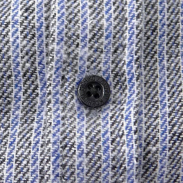 ミチコロンドン ストライプ 新品 ジャズネップ フランネル シャツ 秋冬 WARM LONDON アウトレットMICHIKO LL 暖色系 Studios(Acne)◇FA-UX-SHIR000015&frasl;フェイスパッチ&frasl;長袖シャツ&frasl;S Acne ミチコロンドンコシノ NIKKEI