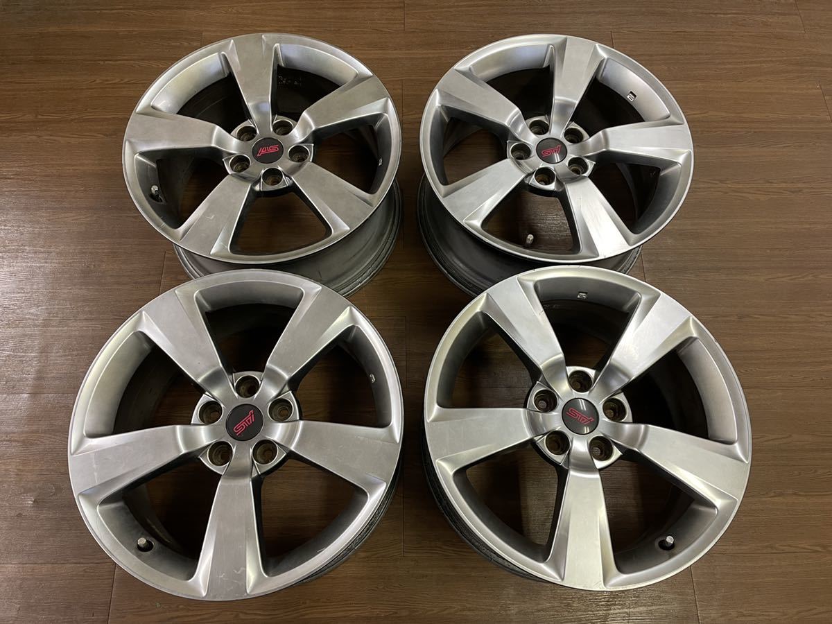 STI WRX 純正 8.5J+55 インプレッサWRXsti 1年間保証付 スバル STI純正