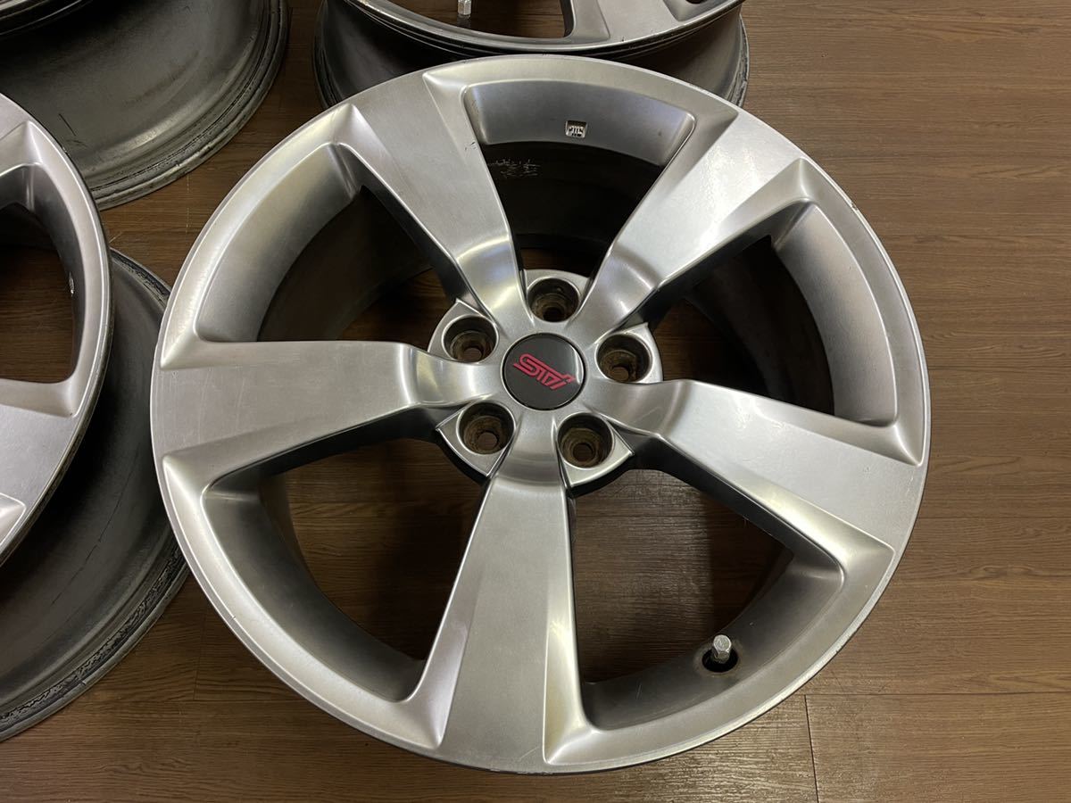 STI WRX 純正 8.5J+55 インプレッサWRXsti 1年間保証付 スバル STI純正
